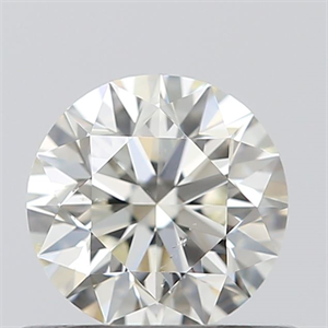 Picture of 0.53 Carats, Round with Excellent Cut, K Color, SI1 Clarity and Certified by GIA