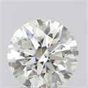 0.51 Carats, Round with Excellent Cut, K Color, SI1 Clarity and Certified by GIA