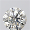 0.40 Carats, Round with Excellent Cut, K Color, SI1 Clarity and Certified by GIA