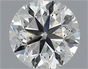 0.40 Carats, Round with Very Good Cut, H Color, SI2 Clarity and Certified by GIA