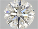 0.51 Carats, Round with Excellent Cut, K Color, SI1 Clarity and Certified by GIA