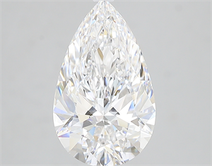 Picture of 3.08 Carats, Pear D Color, FL Clarity and Certified by GIA