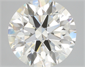 2.18 Carats, Round with Excellent Cut, J Color, VS1 Clarity and Certified by GIA