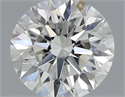 0.40 Carats, Round with Excellent Cut, H Color, VVS1 Clarity and Certified by GIA