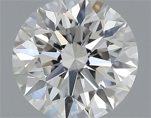 Picture of 0.40 Carats, Round with Excellent Cut, H Color, VVS1 Clarity and Certified by GIA