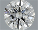 0.41 Carats, Round with Excellent Cut, J Color, IF Clarity and Certified by GIA