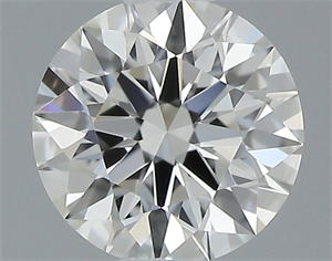 Picture of 0.41 Carats, Round with Excellent Cut, J Color, IF Clarity and Certified by GIA