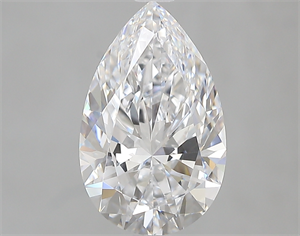 Picture of 2.01 Carats, Pear D Color, FL Clarity and Certified by GIA