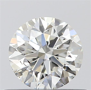 Picture of 0.40 Carats, Round with Excellent Cut, I Color, SI2 Clarity and Certified by GIA