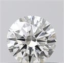 0.40 Carats, Round with Excellent Cut, J Color, SI2 Clarity and Certified by GIA