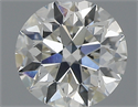 0.53 Carats, Round with Excellent Cut, J Color, SI1 Clarity and Certified by GIA