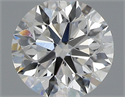 0.42 Carats, Round with Excellent Cut, F Color, VS1 Clarity and Certified by GIA