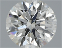 0.56 Carats, Round with Excellent Cut, J Color, SI2 Clarity and Certified by GIA