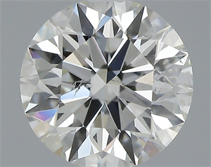 Picture of 0.56 Carats, Round with Excellent Cut, J Color, SI2 Clarity and Certified by GIA