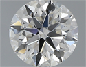 0.42 Carats, Round with Excellent Cut, H Color, VS2 Clarity and Certified by GIA