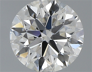 Picture of 0.42 Carats, Round with Excellent Cut, H Color, VS2 Clarity and Certified by GIA