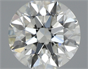 0.50 Carats, Round with Excellent Cut, K Color, SI1 Clarity and Certified by GIA