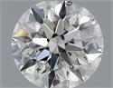 0.50 Carats, Round with Excellent Cut, I Color, SI2 Clarity and Certified by GIA