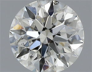 Picture of 0.50 Carats, Round with Excellent Cut, I Color, SI2 Clarity and Certified by GIA