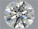 0.50 Carats, Round with Very Good Cut, K Color, SI2 Clarity and Certified by GIA