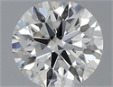 0.40 Carats, Round with Excellent Cut, G Color, I1 Clarity and Certified by GIA