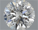 0.40 Carats, Round with Excellent Cut, H Color, VS2 Clarity and Certified by GIA