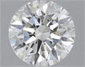 3.01 Carats, Round with Excellent Cut, H Color, SI1 Clarity and Certified by GIA