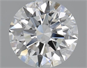 2.01 Carats, Round with Excellent Cut, F Color, SI2 Clarity and Certified by GIA