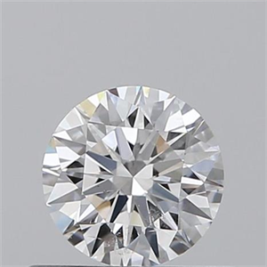 Picture of 0.40 Carats, Round with Excellent Cut, E Color, SI2 Clarity and Certified by GIA