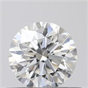 0.40 Carats, Round with Excellent Cut, E Color, VVS2 Clarity and Certified by GIA