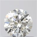 0.40 Carats, Round with Excellent Cut, J Color, VS2 Clarity and Certified by GIA