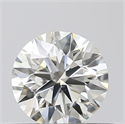 0.40 Carats, Round with Excellent Cut, J Color, VS2 Clarity and Certified by GIA