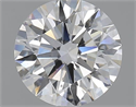 1.80 Carats, Round with Excellent Cut, D Color, SI1 Clarity and Certified by GIA