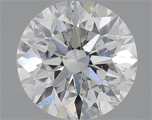 Picture of 2.01 Carats, Round with Excellent Cut, F Color, SI2 Clarity and Certified by GIA