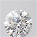 0.41 Carats, Round with Excellent Cut, G Color, VVS2 Clarity and Certified by GIA