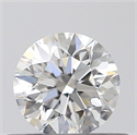 0.41 Carats, Round with Excellent Cut, D Color, VS2 Clarity and Certified by GIA