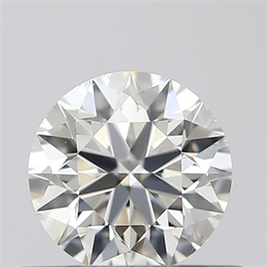 Picture of 0.42 Carats, Round with Excellent Cut, J Color, SI1 Clarity and Certified by GIA