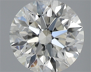 Picture of 0.40 Carats, Round with Excellent Cut, H Color, VVS1 Clarity and Certified by GIA