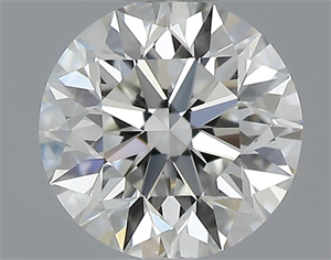 Picture of 0.40 Carats, Round with Excellent Cut, I Color, VVS2 Clarity and Certified by GIA