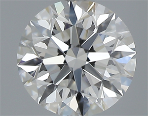 Picture of 0.41 Carats, Round with Excellent Cut, D Color, VVS2 Clarity and Certified by GIA