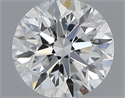 0.40 Carats, Round with Excellent Cut, D Color, VS2 Clarity and Certified by GIA