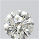 0.40 Carats, Round with Excellent Cut, K Color, SI1 Clarity and Certified by GIA