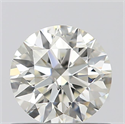 0.62 Carats, Round with Excellent Cut, K Color, SI2 Clarity and Certified by GIA