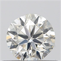 0.40 Carats, Round with Good Cut, J Color, SI1 Clarity and Certified by GIA