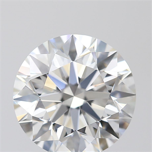 Picture of 1.61 Carats, Round with Excellent Cut, E Color, VVS1 Clarity and Certified by GIA