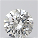 0.40 Carats, Round with Excellent Cut, I Color, VVS2 Clarity and Certified by GIA