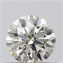 0.42 Carats, Round with Excellent Cut, K Color, VVS2 Clarity and Certified by GIA