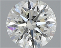 0.40 Carats, Round with Excellent Cut, J Color, VS2 Clarity and Certified by GIA