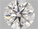 0.40 Carats, Round with Excellent Cut, I Color, VVS2 Clarity and Certified by GIA