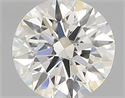 0.40 Carats, Round with Excellent Cut, I Color, VS2 Clarity and Certified by GIA